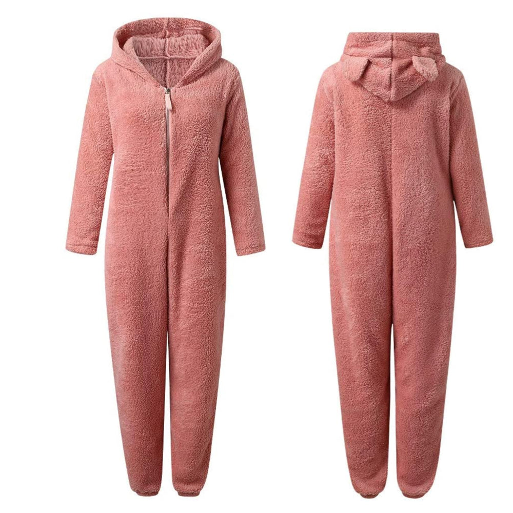 Lola Comfort Onesie - Superzachte Fleece met Schattige Berenoortjes voor Gezelligheid en Stijl