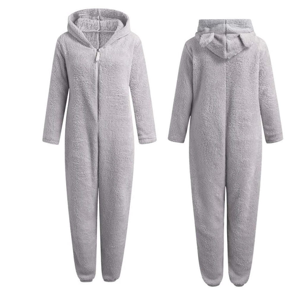 Lola Comfort Onesie - Superzachte Fleece met Schattige Berenoortjes voor Gezelligheid en Stijl