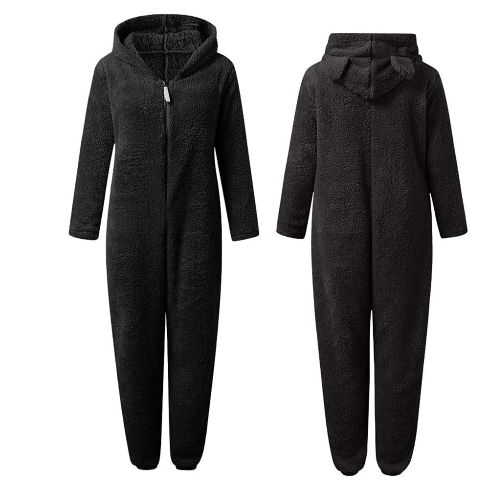 Lola Comfort Onesie - Superzachte Fleece met Schattige Berenoortjes voor Gezelligheid en Stijl