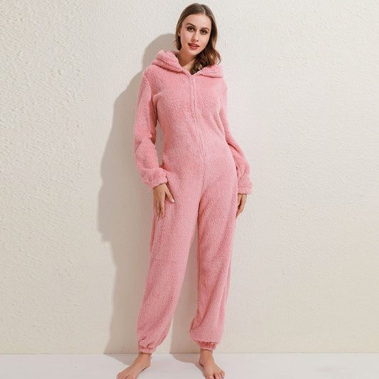 Lola Comfort Onesie - Superzachte Fleece met Schattige Berenoortjes voor Gezelligheid en Stijl