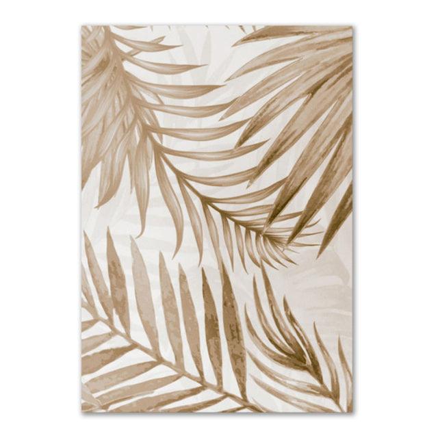 Beige Gras Boho Canvas - Natuurlijke Wanddecoratie